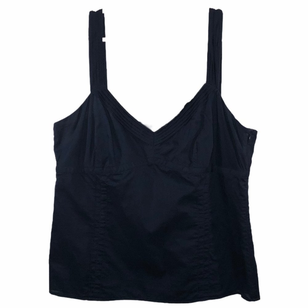 Ann Taylor Loft Navy Blue V-Neck Tank